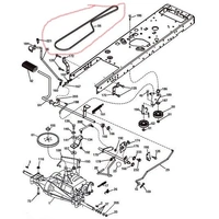 PIX 532194346 TRANSMISSION DRIVE BELT TO FIT POULAN PB19546LT SERIAL NO; 96042003505 spare part