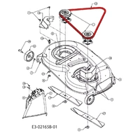 MTD CUTTING DECK BELT FITS MTD RS 115/96 B PN 754-0329A spare part