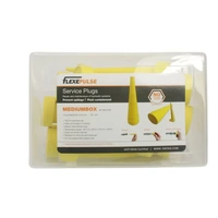 Universal FLEXEPULSE YELLOW HYDRAULIC RUBBER SERVICE PLUG HOSE BUNG MEDIUM SET OF 12 PLUGS spare part