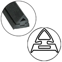 Universal UNIVERSAL 3-SIDED SILICONE RUBBER OVEN COOKER DOOR GASKET SEAL KIT WITH CLIPS spare part