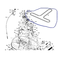 Husqvarna HUSQVARNA 38 CUT DECK DRIVE BELT LTH151 LTH141 LT131 LT141 LT1597 LT151 SEE LIST spare part