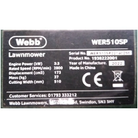 PIX 305 WEBB MOWER DRIVE BELT WER510SP – PNC 1938222001 P/N WE159-606019 PIX spare part