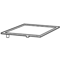 Kelvinator Genuine Shelf Upper Fridge Glass For Kelvinator WSE6200WA Spare Part No: 890141804 spare part
