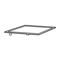 Kelvinator Genuine Shelf Upper Fridge Glass For Kelvinator WSE6870SA Spare Part No: 890141810 spare part