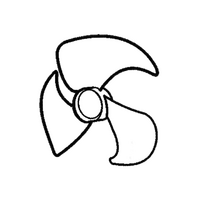 Genuine Blade Fan Axial Flow For Kelvinator KSV53HRB Spare Part No: 201100300030