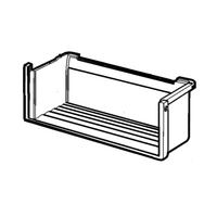 Kelvinator Genuine Drawer Body Food Compartment Bf80 For Kelvinator 925060087 Spare Part No: A00793505 spare part