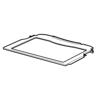 Kelvinator Genuine Shelf Assembly Food Compartment For Kelvinator WTB3100WB-XAU Spare Part No: FTNA-A456CBKZ spare part