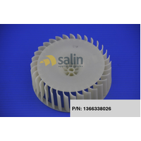 Electrolux Genuine Fan Wheel. Front for Electrolux Dryers P/N 1366338026 spare part