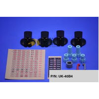 Universal Genuine Knob 40mm Uni Blk Kit & Decals for  Ovens & Cooktops P/N UK-40B4 spare part