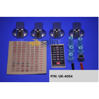 Universal Genuine Knob 40mm Uni S/s Kit & Decals for  Ovens & Cooktops P/N UK-40S4 spare part