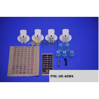 Universal Genuine Knob 40mm Uni Wht Kit & Decals for  Ovens & Cooktops P/N UK-40W4 spare part