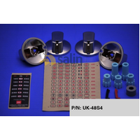 Universal Genuine Knob 48mm Uni S/s Kit & Decals for  Ovens & Cooktops P/N UK-48S4 spare part