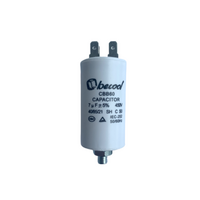 Universal Capacitor 7uF 450V CBB65 64X33Mm CAP006 With Stud Plastic spare part