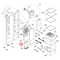 Fisher & Paykel Fisher & Paykel Fridge Defrost Heating Element | Suits: RX628DX1 (24329-A) HSBS610IS (61191-A) HSBS628AS (61192-A) HSBS628AW (61193-A)  spare part