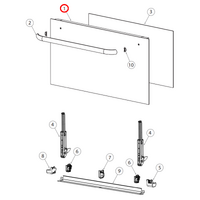 Fisher & Paykel Fisher & Paykel Oven Door Panel Assembly spare part
