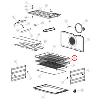 Fisher & Paykel Fisher & Paykel Oven Flat Shelf | Suits: OB90S9LEX1 (81941-A) OB90S9LEX1 (81941-B) OB90S9MEPX2 (80824-B) OB90S9MEPX3 (81026-A) OB90S9MEPX3 (81026-B)  spare part
