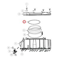 Haier Haier Front Load Washing Machine Door Seal Wire Clamp Lock Ring | Suits: HWF75AN1 (62352-A) HWF95AN1 (62354-A)  spare part