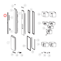 Haier Haier Fridge Mullion Door | Suits: HRF520FHC (62185-A) HRF520FHC (62210-A)  spare part