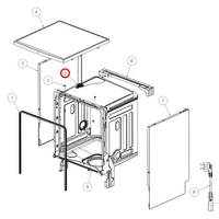 Haier Haier Dishwasher Door Lock Assembly | Suits: HDW13V1S1 (61598-C) HDW15V2S1 (61600-A) HDW15V2S1 (61600-B) HDW15V3S1 (61602-A) HDW15V3S1 (61602-B)  spare part
