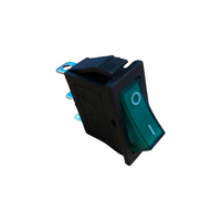 Universal SPST Green ILLUM Rocker Switch 15A 250V spare part