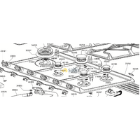Smeg Genuine Smeg Gas Stove Cooktop Burner Assemblies Complete To Suit CIR597X5 spare part