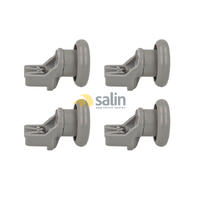 Euromaid x4 GENUINE OEM WESTINGHOUSE DISHWASHER UPPER TOP BASKET WHEELS spare part