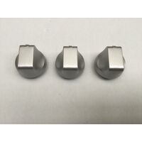 Chef 3 x Genuine Chef 607 Gas Cooktop Silver Control Knob GHC607S 943253698 spare part