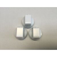 Chef 3 x Genuine Chef 617 Gas Cooktop WHITE Control Knob GHC617W 943253699 spare part