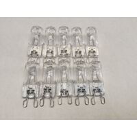 10x 25W Electrolux E:line 600mm Wall Oven Halogen Lamp Light Bulb Globe EPEE63AS