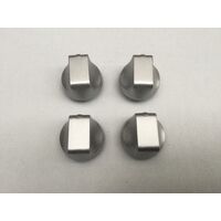 Chef 4 x Genuine Chef 615 Gas Cooktop Silver Control Knob GHC615S*50 94325355350 spare part