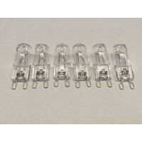 6x Whirlpool Oven Halogen Lamp Light Bulb Globe AKZM654IX6 AKZM654IX7 AKZM654IX8