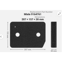 Miele Miele Heat Pump Dryer Condenser Foam Sponge Filter TCE630WP TCE635WP TCE636WP spare part