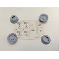 Kleenmaid Dryer Rubber Leg Feet Foot Kit Set KED500 KED501 KED600 KED601 KED602
