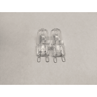 2 x Whirlpool Oven Halogen Lamp Light Bulb Globe AKP3534HIX AKP3534HIXAUS