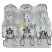 Chef 3 x 25W Chef 627 Classic Oven Halogen Lamp Light Bulb Globe EGC627W 94403148719 spare part