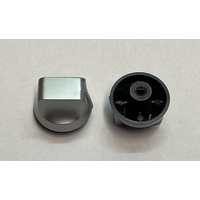 Chef 2 x  Chef 607 Gas Cooktop Silver Control Knob GHS607S 943253696 spare part