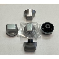 Chef 5 x  Chef 605 Gas Cooktop Silver Control Knob GHC605S*50 94325356450 spare part