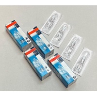 Bosch 4 x Bosch Microwave Oven Halogen Lamp Light Bulb Globe HMT35M653B HMT35M653B/01 spare part