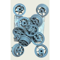 Beko BEKO DISHWASHER LOWER BOTTOM BASKET ROLLER WHEEL KIT DFN16420W DFN16420X spare part