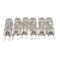 Siemens 6x Siemens Oven Halogen Lamp Light Bulb Globe|25W|Suits: Siemens HB76LU560A/02 spare part