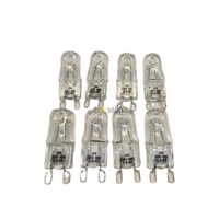 8x Whirlpool Oven Halogen Lamp Light Bulb Globe|Suits: Whirlpool AKZM654IX1