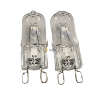 2x Whirlpool Oven Halogen Lamp Light Bulb Globe|Suits: Whirlpool AKZM654IX1