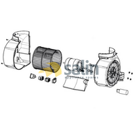 Smeg Genuine Motor Assembly for Smeg Rangehoods | Suits KDD90VXE | Spare Part No: 695211181 spare part