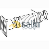 Smeg Genuine Simple Ducting Kit for Smeg Rangehoods | Suits KSED65NE | Spare Part No: SP215 spare part