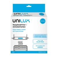 Westinghouse Genuine Activated Carbon Rangehood Filter 2-Pack For Westinghouse WRF900CS Rangehood Spare Part No: ULX252 spare part