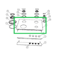 Fisher & Paykel 533937P Fisher & Paykel Glass Cooktop Mounting Assembly for CG604DLPGB1 CG604DNGGB1 spare part