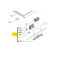 AEG AEG Dishwasher Control Panel Plastic Frame FFB72600PM - 8088483642 spare part