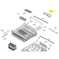 AEG AEG Dishwasher Upper Basket Adjustment Right - 8074857148 spare part