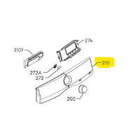 AEG AEG Lavamat 9000 Series LF9C1612AQ Control Panel Plastic - 4055539896 spare part