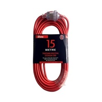 Universal Altona Extra Heavy Duty Extension Lead 15m 1.5mm 3 Core 15amp Rated 10amp 3 Pin Plug PVC Red - EC15XHDN spare part